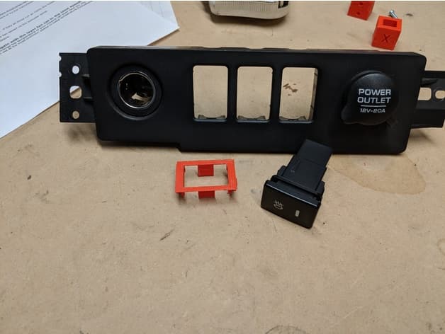 Toyota Push-Switch Dashboard Adapter
